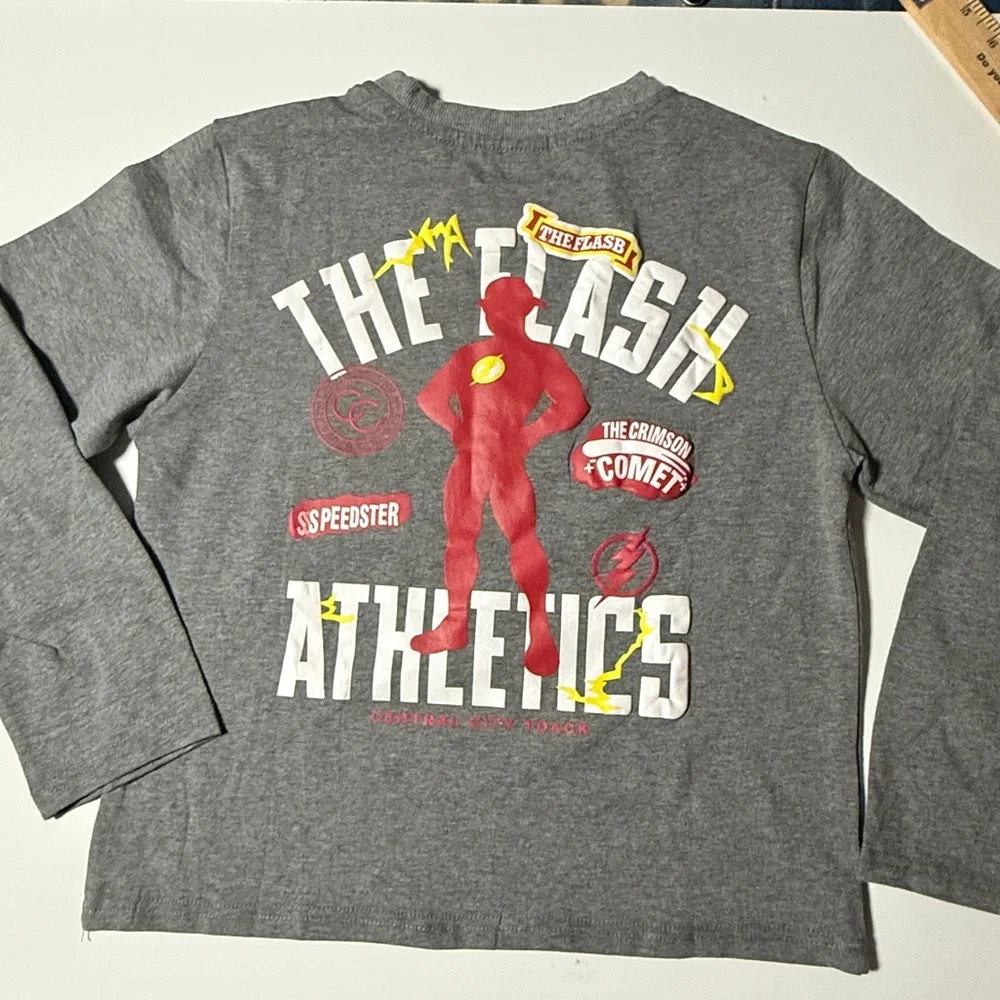 Lola + The Boys x DC Comics Flash Long Sleeve Kids Tee - 8 - Picture 2 of 5